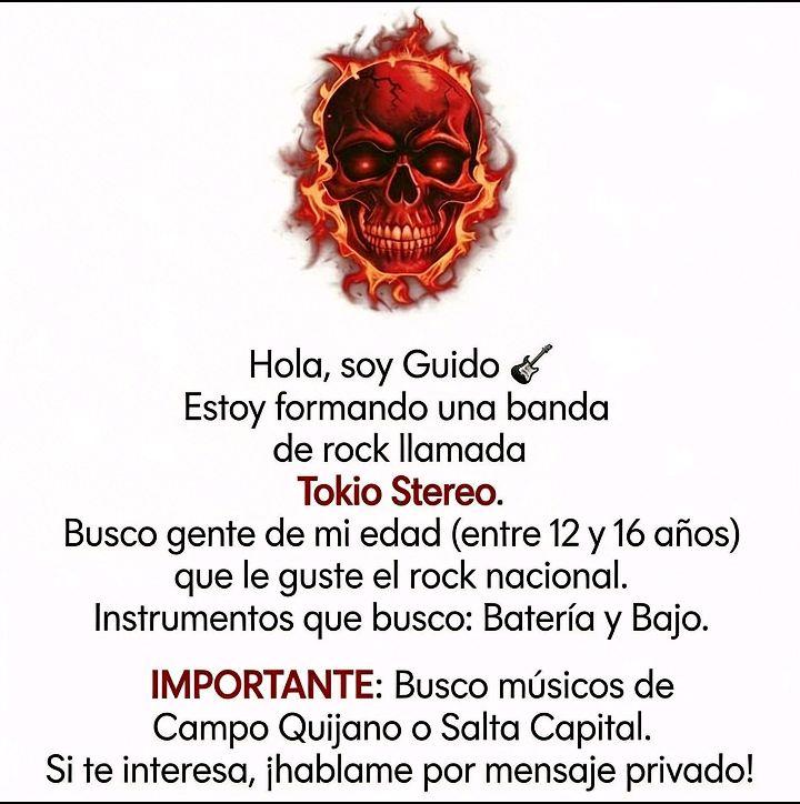 Foto de la banda Tokio Stereo (se necesita integrantes)